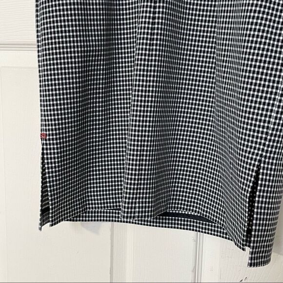 Zoza by Walking Co. Black and White Herringbone Tank Polyamide Dress, 10 - Picture 8 of 16